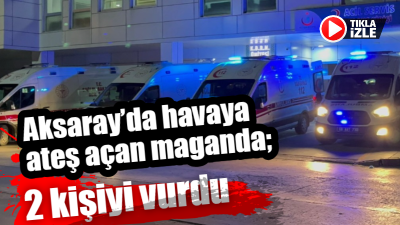 Aksaray Merkez Yeşiltepe kasabasındaki bir düğünde, bir şahsın elindeki tabancanın