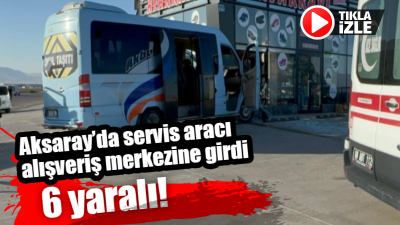 Aksaray'da Organize Sanayi Yolu üzerindeki yeni Sanayi Kavşağı'nda kamyonet ve