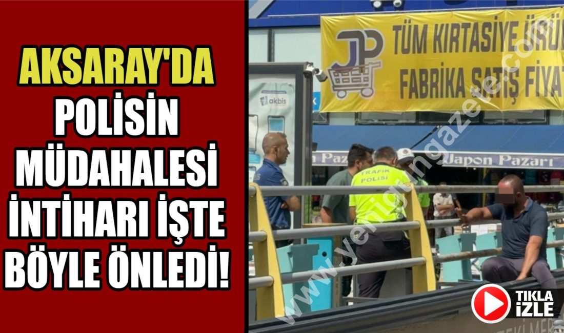 Aksaray’da eşiyle tartışan bir