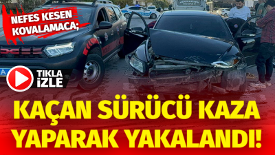 Polisin "dur" ihtarına uymayan bir sürücü, şehir içinde kovalamaca sonucu