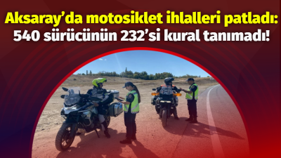 Aksaray İl Jandarma Komutanlığı, yaz aylarında artan motosiklet kazalarını önlemek