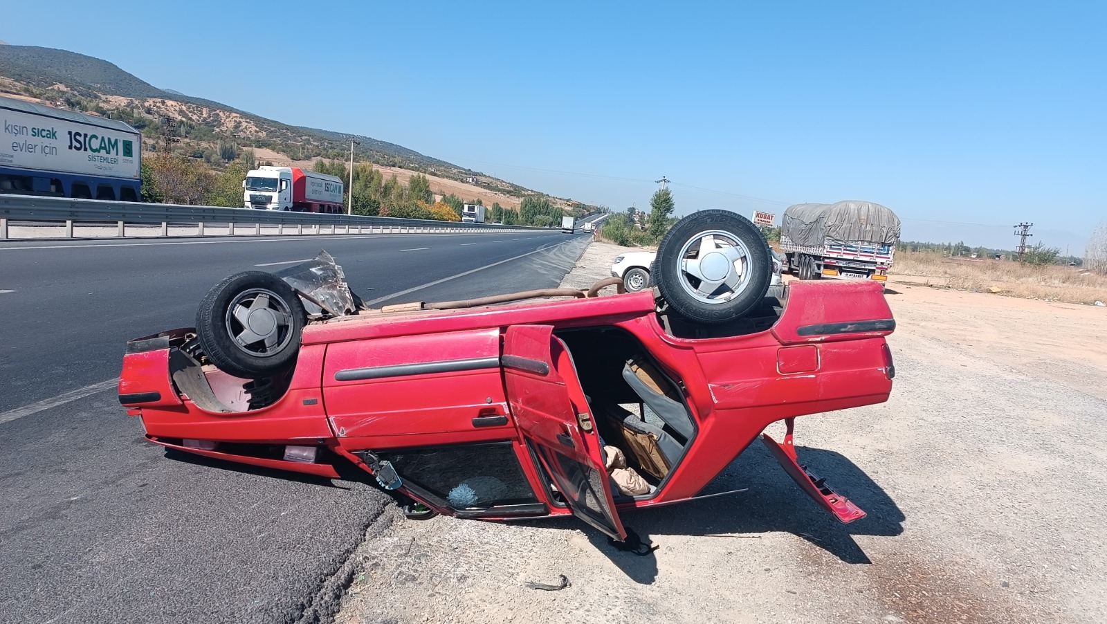 Trafik kazasında 2 kişi yaralandı