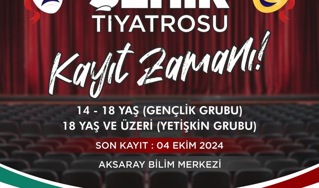 Aksaray Belediyesi tarafından yapılan açıklama kapsamında gençlere müjde verildi. Tiyatro