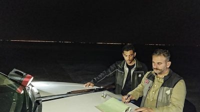 Aksaray'da yasak avcılık yapan bir kişinin tüfeğine el konuldu.