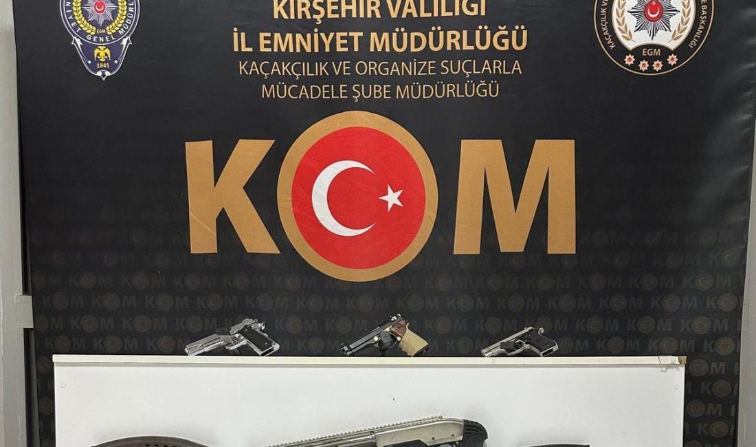 Kırşehir'de kaçak silah operasyonunda