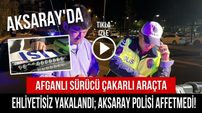 Aksaray’da kapatma operasyonu;Polis kuş uçurtmadı.