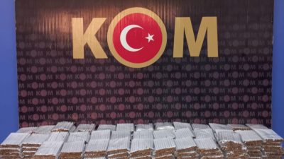 Kırıkkale'de polis ekiplerince 7 bin dolu makaron ele geçirildi, 1