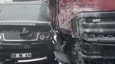 Anadolu Otoyolu'nun Bolu geçişinde, İstanbul istikametine seyreden 28 ACF 935