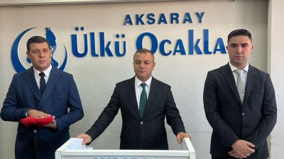Muhsin Arslan 7 ıllık Aksaray Ülkü Ocakları Başkanlığını devretti.