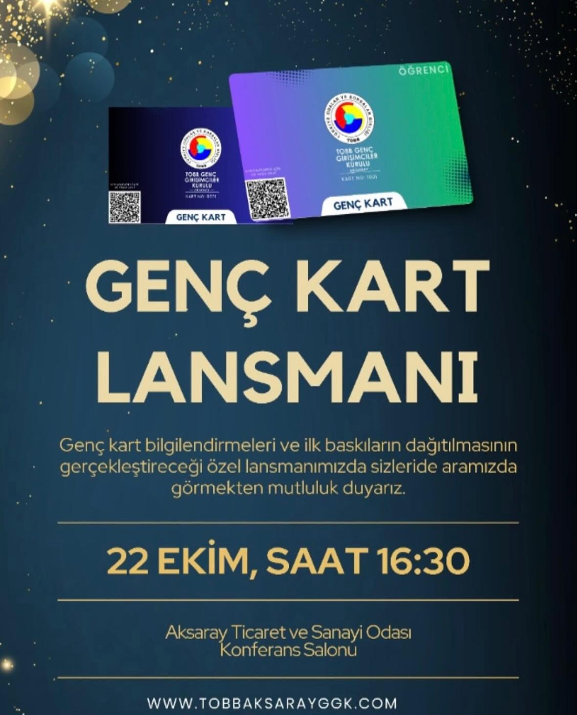 Aksaray’da genç kart lansmanı yapılacak