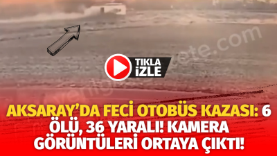 Aksaray’ın Acıpınar mevkiinde bir tur otobüsünün şarampole devrilmesi sonucunda kaza