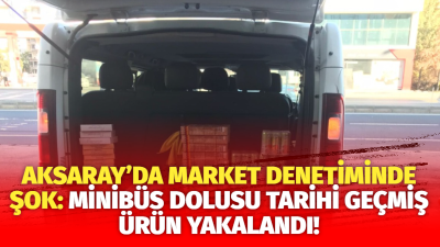 Aksaray Belediyesi Zabıta ekipleri, şehir genelinde yaptıkları denetimlerde bir markette