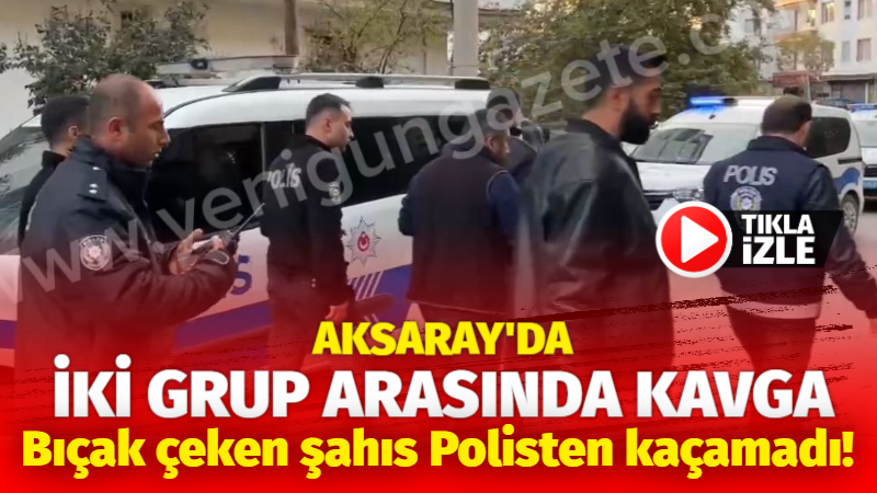 Aksaray’da bir parkta iki