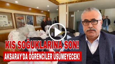 Aksaray Ticaret Borsası’ndan ihtiyaç sahibi öğrencilere kışlık mont yardımı yapıldı.