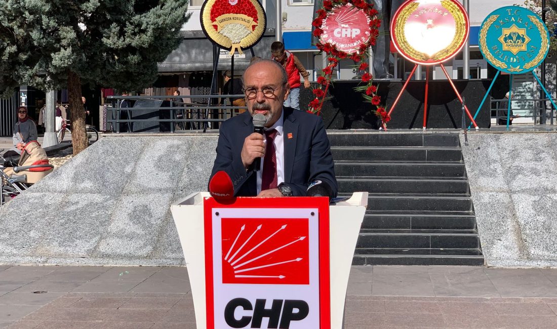 CHP Aksaray İl Başkanı Bilal Özdemir, iktidarın paylaştığı sanayi ve