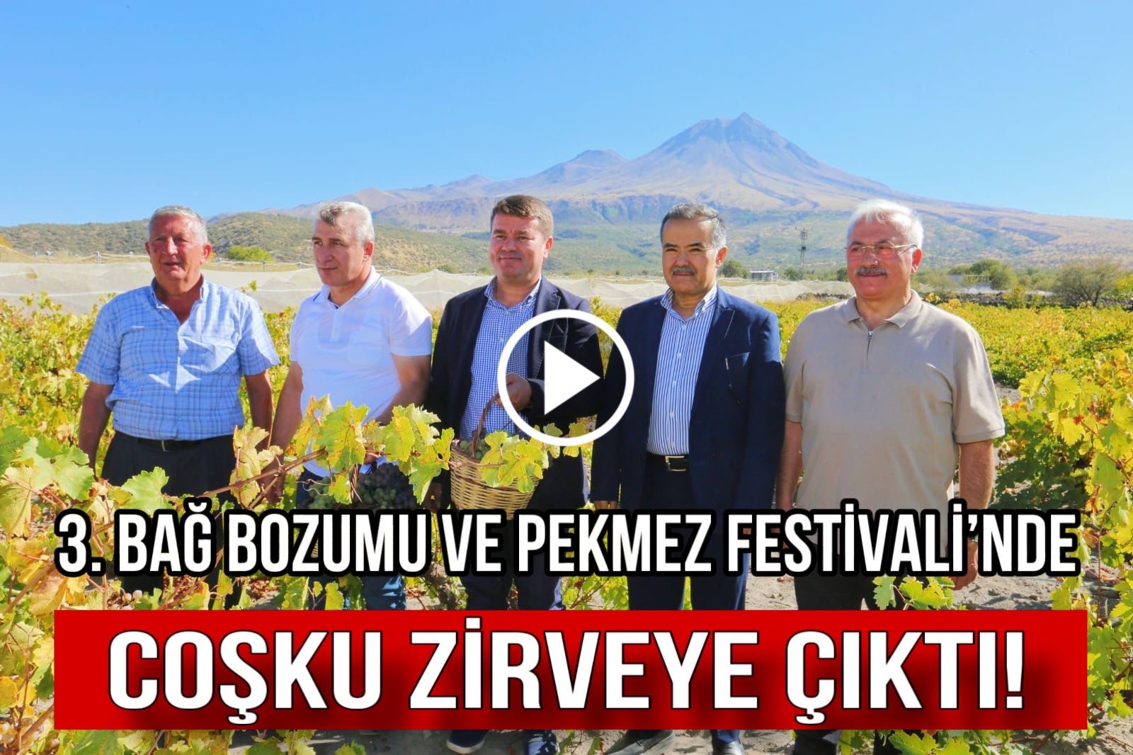 Aksaray’da 3. Bağ Bozumu ve Pekmez Festivali’nde Coşku Zirveye Çıktı!