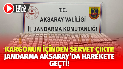 Aksaray’da jandarma ekipleri, kaçakçılık olaylarına yönelik yürüttüğü operasyonlara bir yenisini