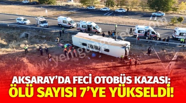 Aksaray’da meydana gelen otobüs