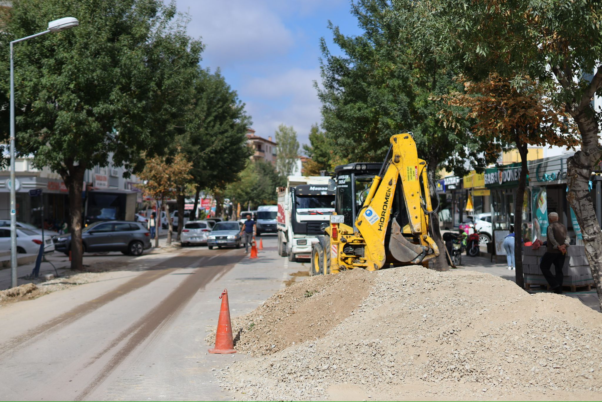 Necip Fazıl Kısakürek caddesi modernize ediliyor Aksaray’ın çehresi değişiyor