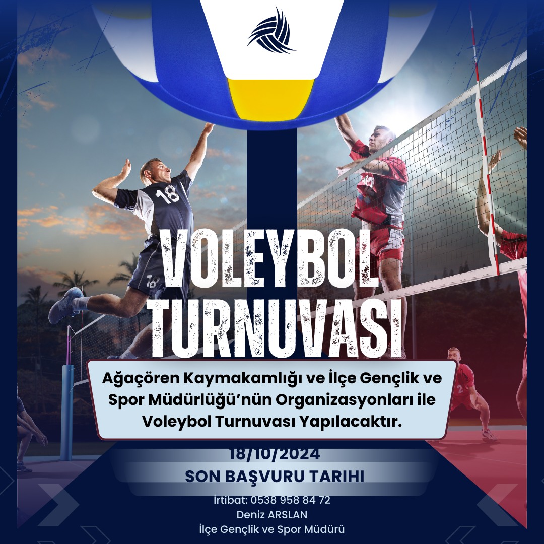 Ağaçören’de Voleybol Turnuvası Heyecanı Başlıyor