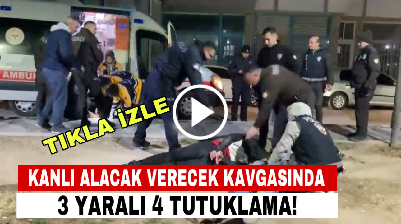 Aksaray’da alacak verecek kavgası kanlı bitti: 3 Yaralı, 4 tutuklu!