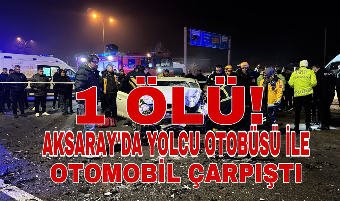 Aksaray’da otomobil ile yolcu