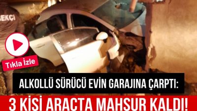 Aksarayın Ortaköy ilçesinde iddialara göre alkollü kadın bir sürücü