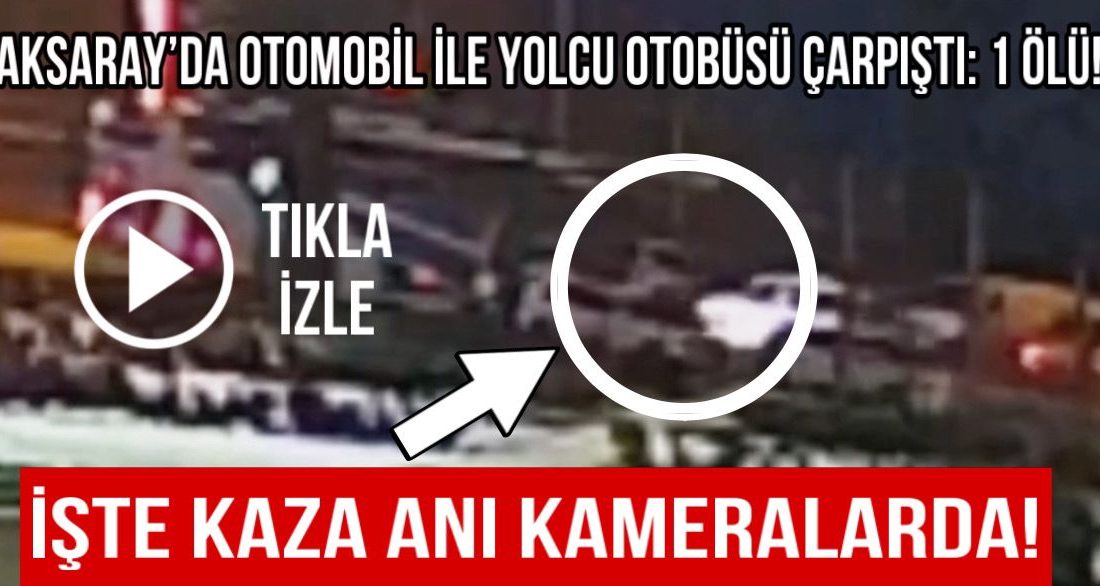 Aksaray’da otomobil ile yolcu