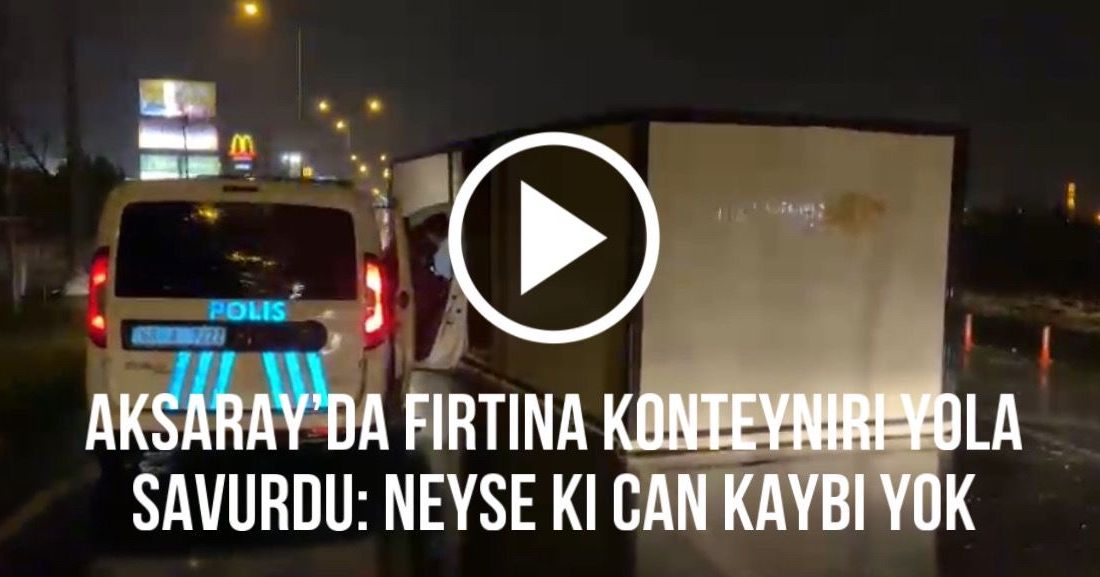 Aksaray’da etkili olan şiddetli