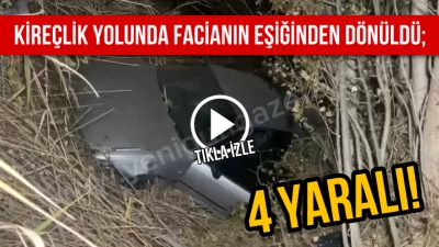 Aksaray’ın kireçlik yolu mevkiinde bir anlık dalgınlık 4 kişinin yaralanmasına