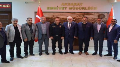 Aksaray esnafından İl Emniyet Müdürü Bekir Demir’e Hayırlı Olsun Ziyaretinde