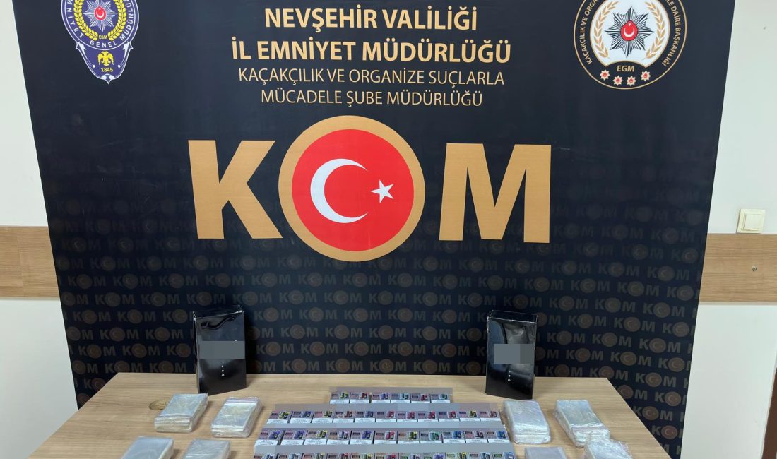 Nevşehir’de polis ekiplerince düzenlenen