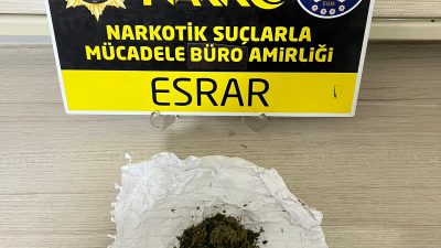 &nbsp; Konya’nın Kulu ilçesinde düzenlenen uyuşturucu operasyonunda gözaltına alınan zanlı