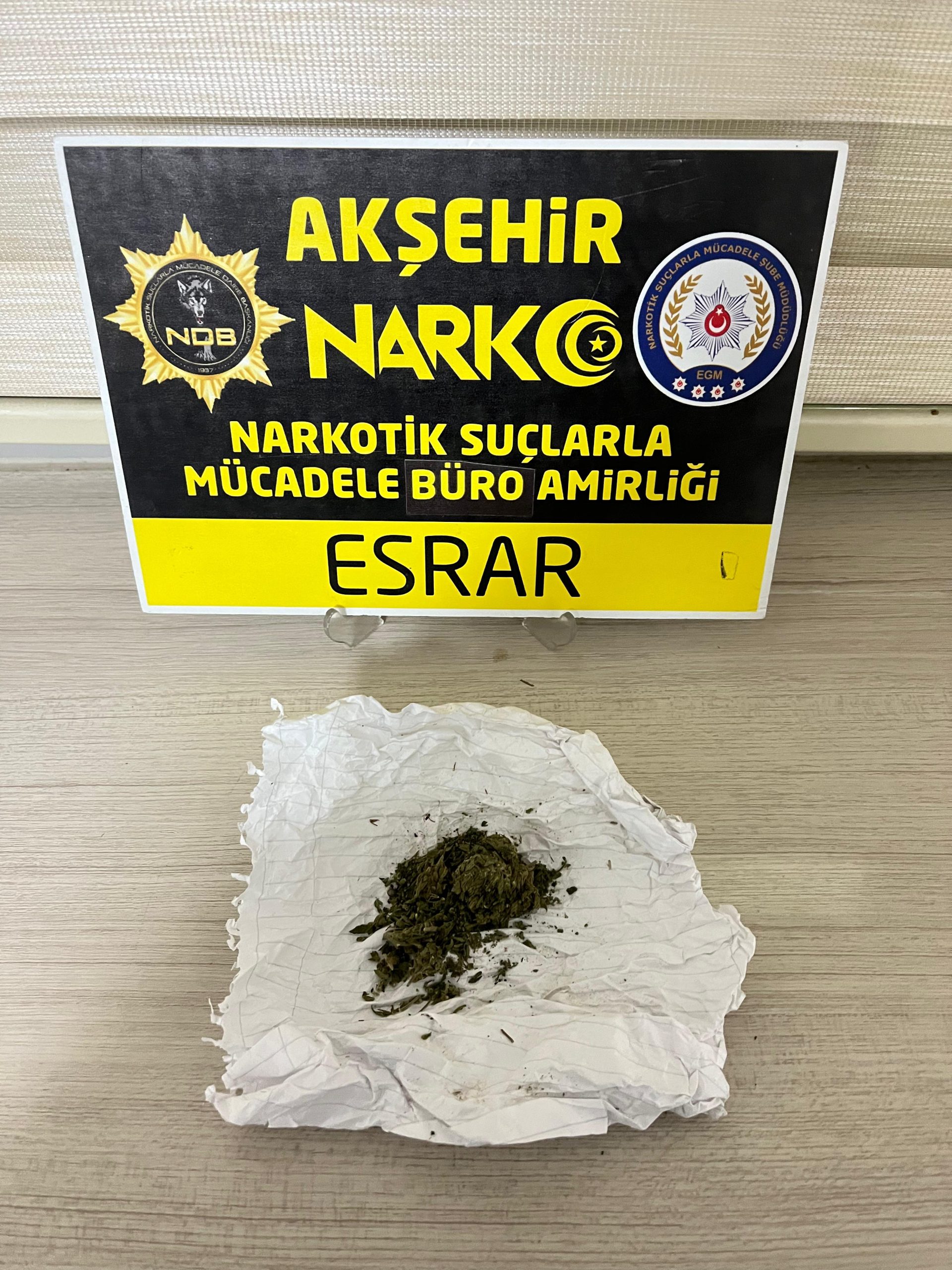 &nbsp; Konya’nın Kulu ilçesinde düzenlenen uyuşturucu operasyonunda gözaltına alınan zanlı