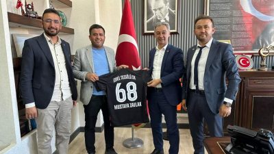 Tuz Gölüspor yönetimi, Eskil Belediye Başkanı Mustafa Zavlak’ı ziyaret etti.