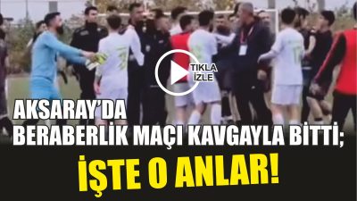 Aksaray 1. Amatör Küme'de Ihlara Vadisispor ile Ekecikspor arasında oynanan