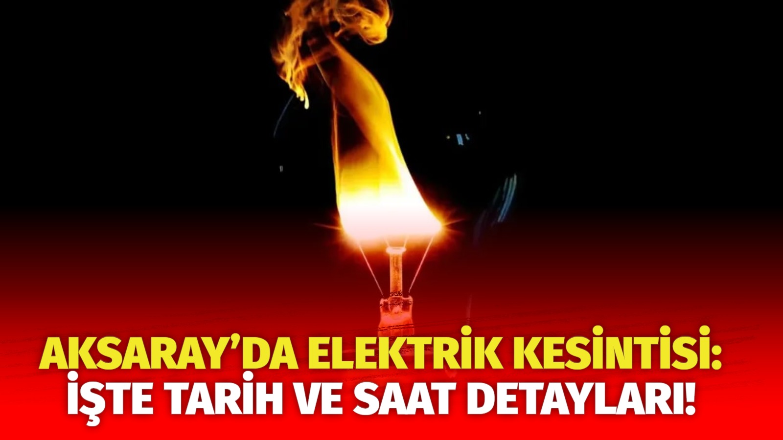 Aksaray’da elektrik kesintisi: İşte tarih ve saat detayları!