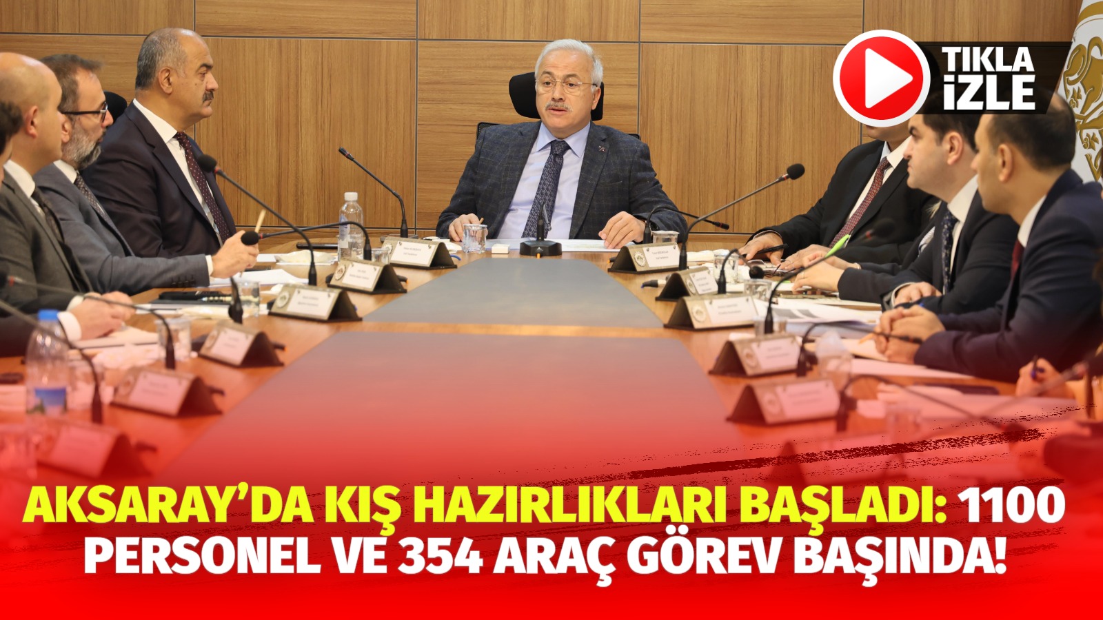 Aksaray’da kış hazırlıkları başladı: 1100 personel ve 354 araç görev başında!