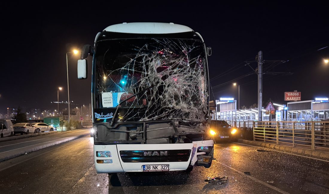 Kayseri'nin Kocasinan ilçesinde yolcu