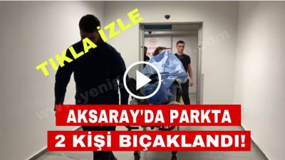 Aksaray’da bir parkta henüz nedeni bilinmeyen bir nedenden dolayı iki