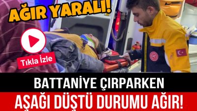 Aksaray’da, battaniye çırpmak için pencereye çıkan kadın, dengesini kaybederek aşağı