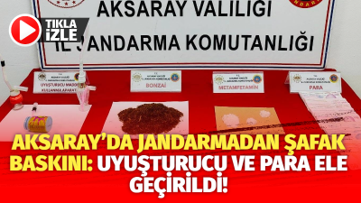 Aksaray İl Jandarma Komutanlığı, uyuşturucu madde ticareti yapanlara yönelik düzenlediği