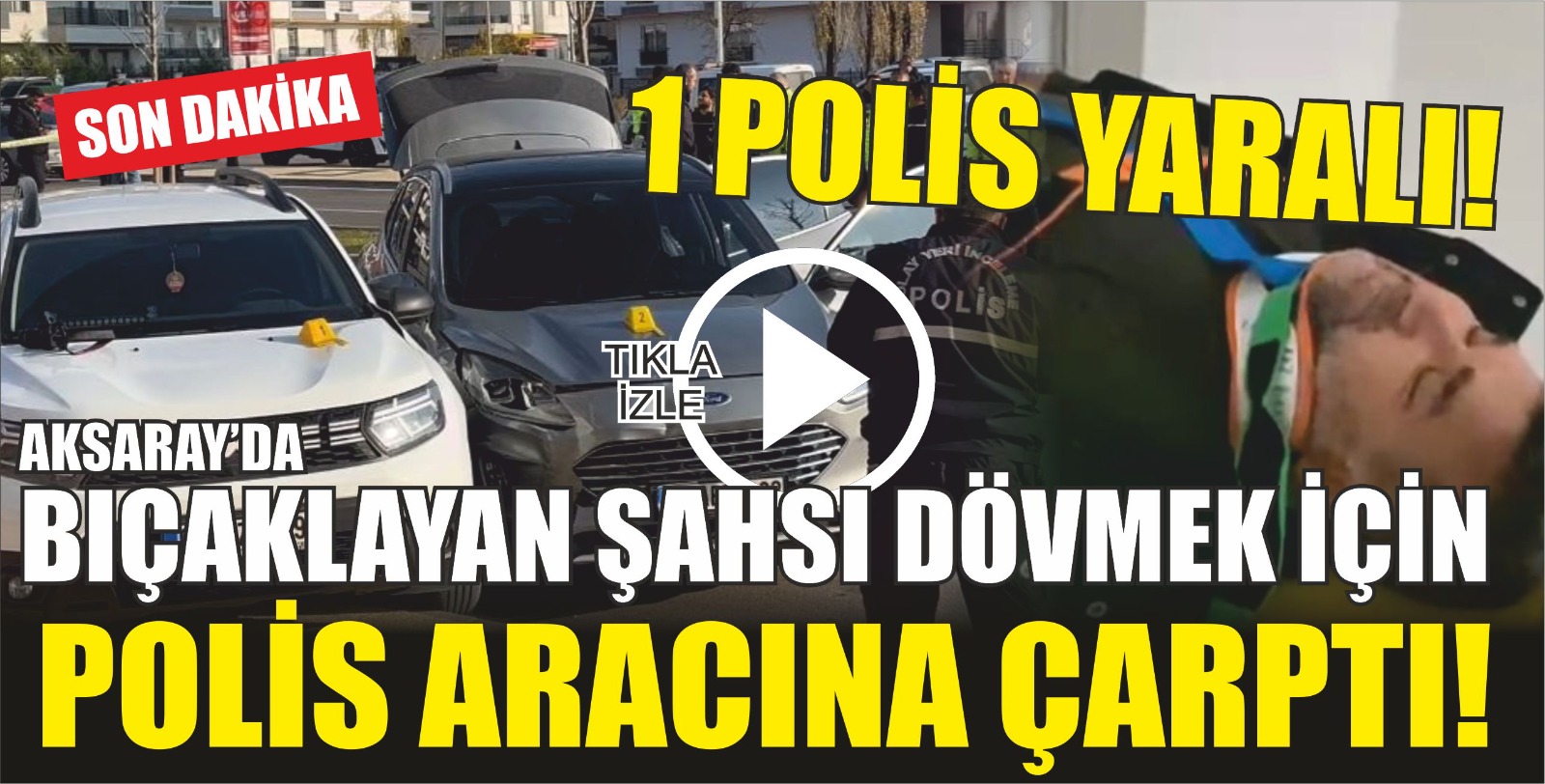 Aksaray Eski Sanayi Caddesi’nde araç parkı yüzünden yaşanan tartışma, bıçaklı