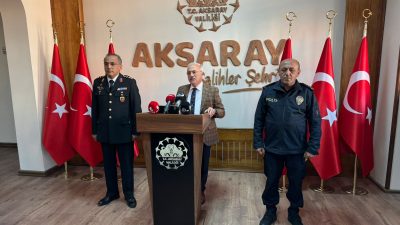 Aksaray Valisi Mehmet Ali Kumbuzoğlu, Ekim ayı güvenlik verilerini paylaşarak