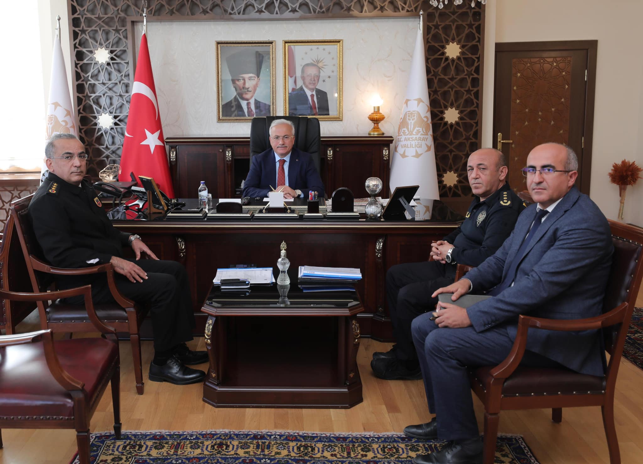 Aksaray Valisi başkanlığın asayiş toplantısı; Güvenlik önlemleri masada