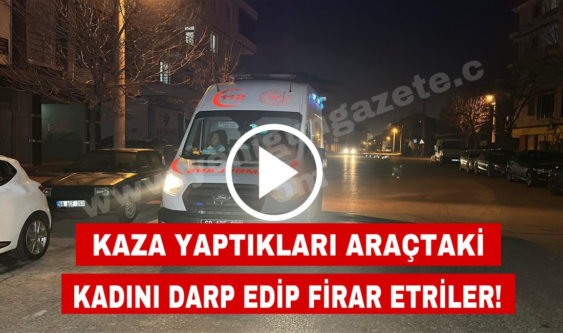 Aksaray’da iki otomobil çarpıştı.