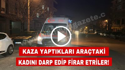 Aksaray’da iki otomobil çarpıştı. Kaza sonrası kaza yaptıkları araçta bulunan