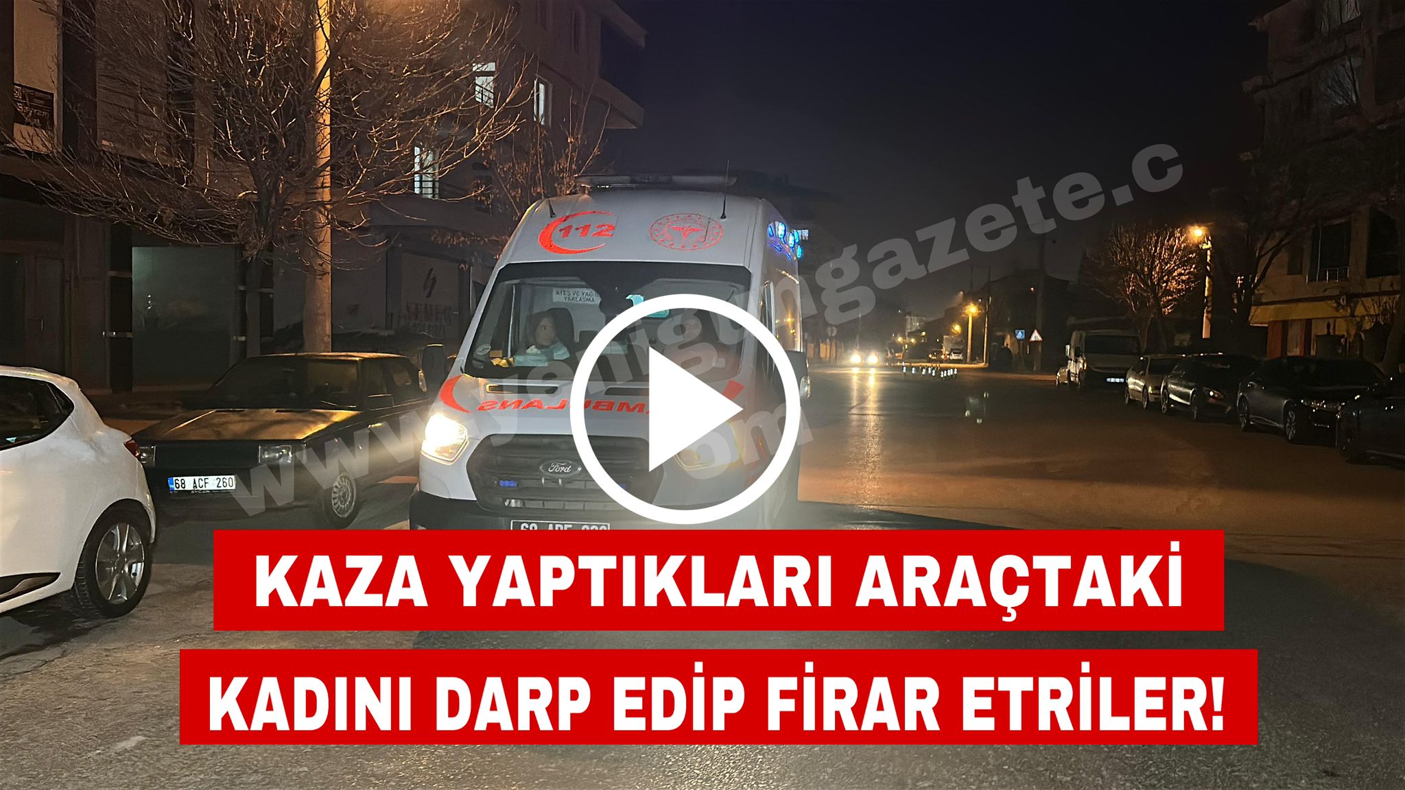 Aksaray’da iki otomobil çarpıştı. Kaza sonrası kaza yaptıkları araçta bulunan