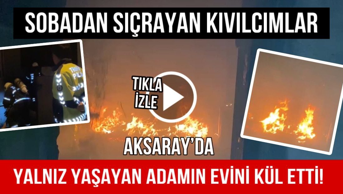 Aksaray’da müstakil evde sobadan