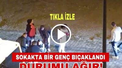 Aksaray Cumhuriyet Mahallesi’nde kimliği belirsiz kişi veya kişiler tarafından bıçaklanan